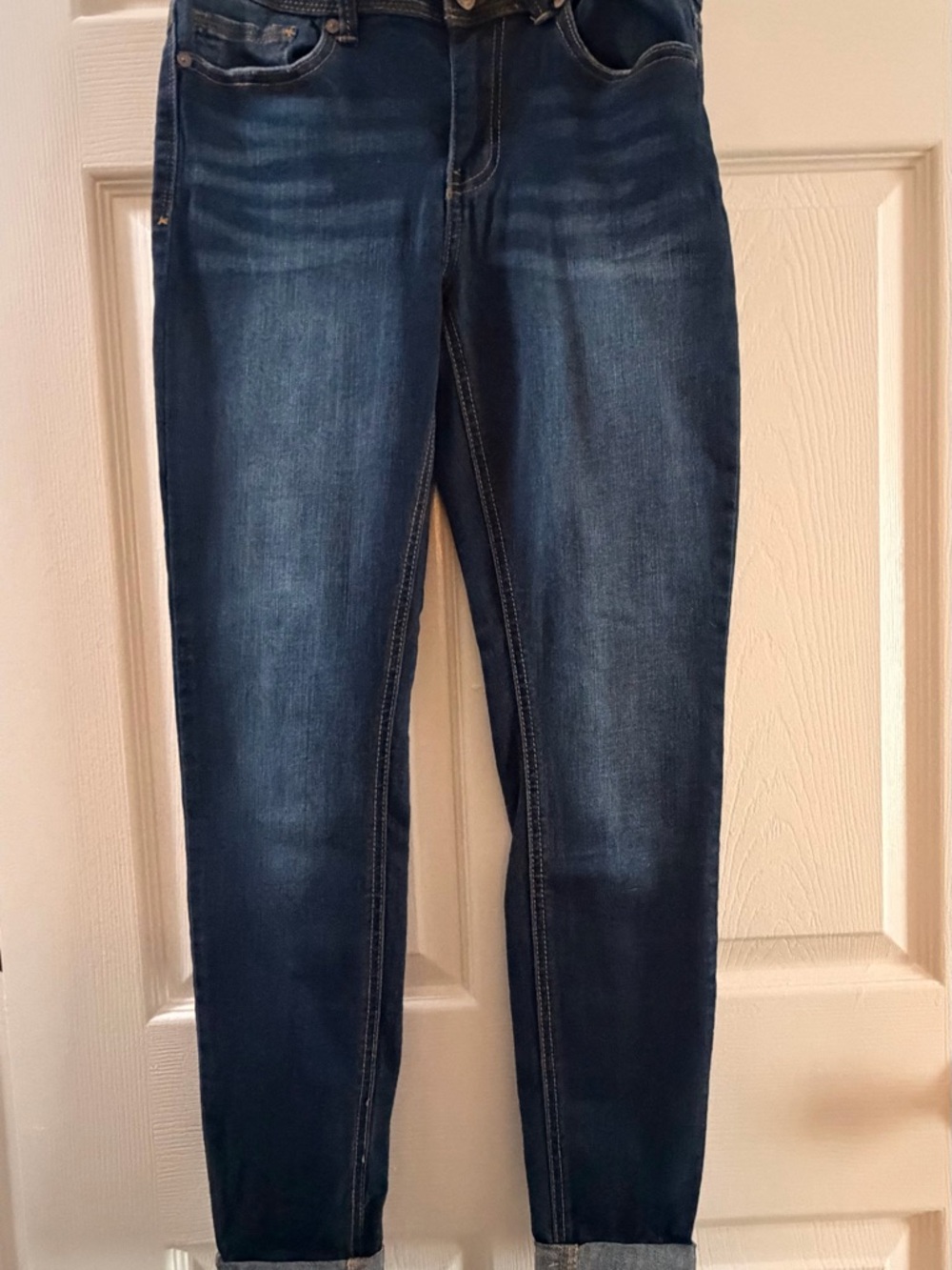 Indigo Rein Women's Dark Blue Skinny Jeans